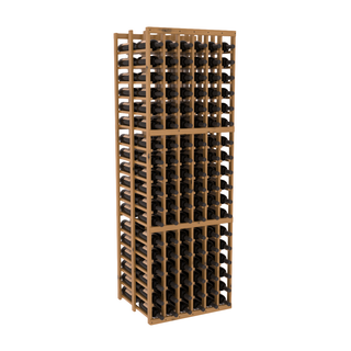Elementcollection 6 Column Double Deep Wood Wine Rack Oak Stained