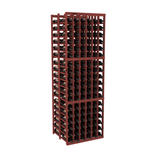 Elementcollection 6 Column Double Deep Wood Wine Rack Cherry Stained