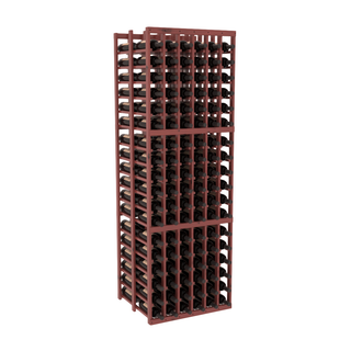 Elementcollection 6 Column Double Deep Wood Wine Rack Cherry Stained