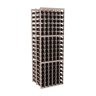 Elementcollection 6 Column Double Deep Wood Wine Rack Greywash Stained