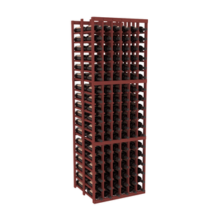 Elementcollection 6 Column Double Deep Wood Wine Rack Cherry Stained