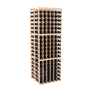 Elementcollection 6 Column Double Deep Wood Wine Rack Unstained Element Collection