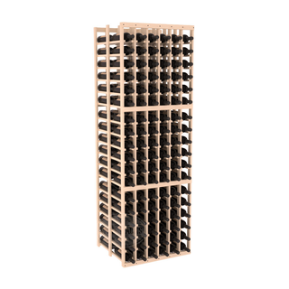 Elementcollection 6 Column Double Deep Wood Wine Rack Unstained