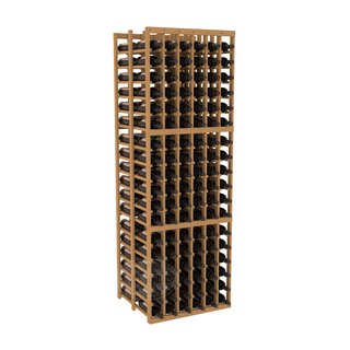 Elementcollection 6 Column Double Deep Wood Wine Rack Oak Stained