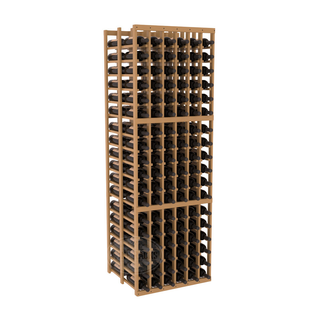 Elementcollection 6 Column Double Deep Wood Wine Rack Oak Stained