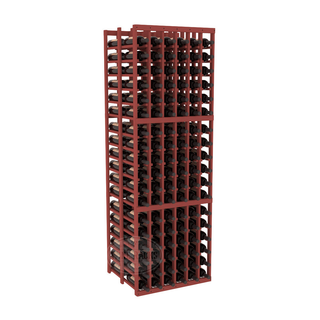 Elementcollection 6 Column Double Deep Wood Wine Rack Cherry Stained