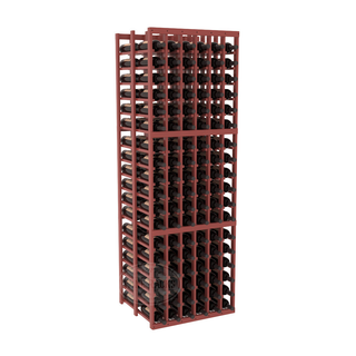 Elementcollection 6 Column Double Deep Wood Wine Rack Cherry Stained
