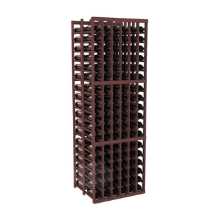 Elementcollection 6 Column Double Deep Wood Wine Rack Walnut Stained