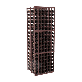 Elementcollection 6 Column Double Deep Wood Wine Rack Walnut Stained