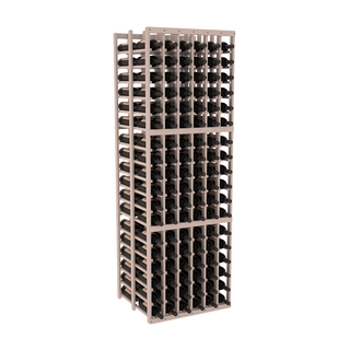 Elementcollection 6 Column Double Deep Wood Wine Rack Greywash Stained