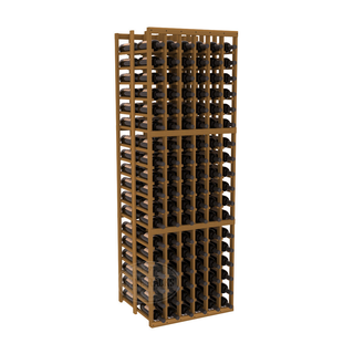 Elementcollection 6 Column Double Deep Wood Wine Rack Oak Stained