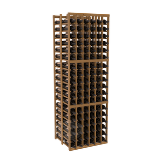 Elementcollection 6 Column Double Deep Wood Wine Rack Oak Stained