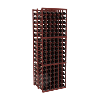Elementcollection 6 Column Double Deep Wood Wine Rack Cherry Stained