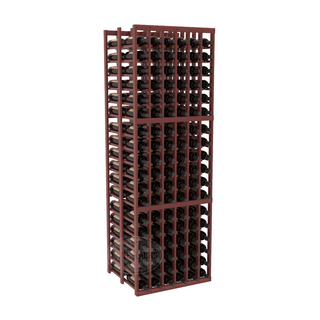 Elementcollection 6 Column Double Deep Wood Wine Rack Cherry Stained