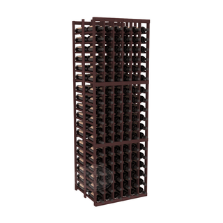 Elementcollection 6 Column Double Deep Wood Wine Rack Walnut Stained
