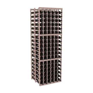 Elementcollection 6 Column Double Deep Wood Wine Rack Greywash Stained