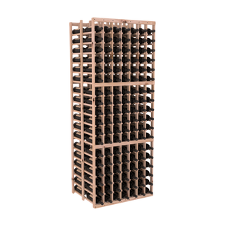 Elementcollection 7 Column Double Deep Wood Wine Rack Unstained