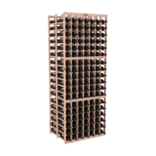 Elementcollection 7 Column Double Deep Wood Wine Rack Unstained