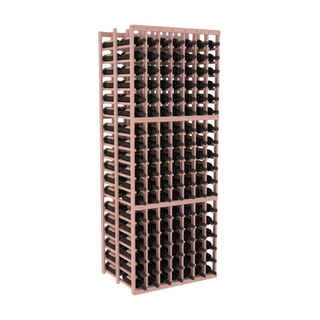 Elementcollection 7 Column Double Deep Wood Wine Rack Unstained