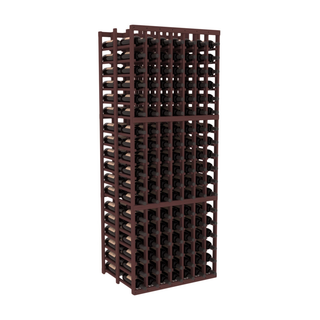 Elementcollection 7 Column Double Deep Wood Wine Rack Walnut Stained