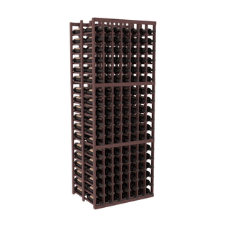 Elementcollection 7 Column Double Deep Wood Wine Rack Walnut Stained