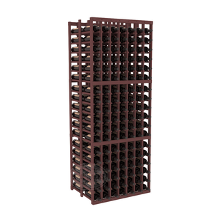 Elementcollection 7 Column Double Deep Wood Wine Rack Walnut Stained