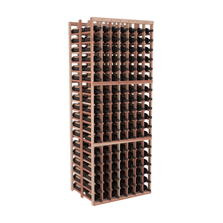 Elementcollection 7 Column Double Deep Wood Wine Rack Unstained
