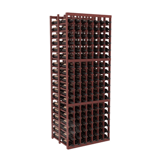 Elementcollection 7 Column Double Deep Wood Wine Rack Cherry Stained