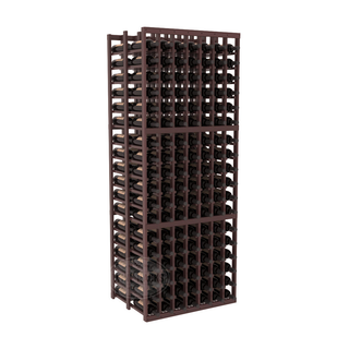 Elementcollection 7 Column Double Deep Wood Wine Rack Walnut Stained