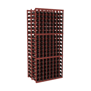 Elementcollection 8 Column Double Deep Wood Wine Rack Cherry Stained