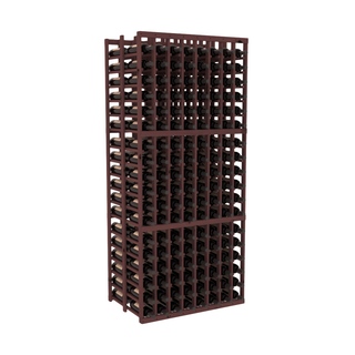 Elementcollection 8 Column Double Deep Wood Wine Rack Walnut Stained