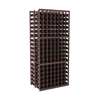 Elementcollection 8 Column Double Deep Wood Wine Rack Walnut Stained