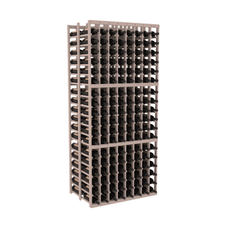 Elementcollection 8 Column Double Deep Wood Wine Rack Greywash Stained