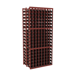 Elementcollection 8 Column Double Deep Wood Wine Rack Cherry Stained