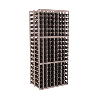 Elementcollection 8 Column Double Deep Wood Wine Rack Greywash Stained