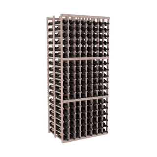 Elementcollection 8 Column Double Deep Wood Wine Rack Greywash Stained