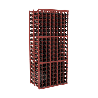 Elementcollection 8 Column Double Deep Wood Wine Rack Cherry Stained
