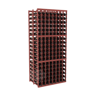 Elementcollection 8 Column Double Deep Wood Wine Rack Cherry Stained