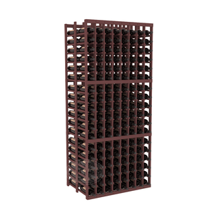 Elementcollection 8 Column Double Deep Wood Wine Rack Walnut Stained