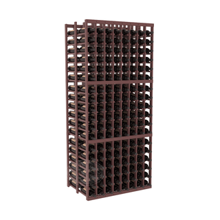 Elementcollection 8 Column Double Deep Wood Wine Rack Walnut Stained