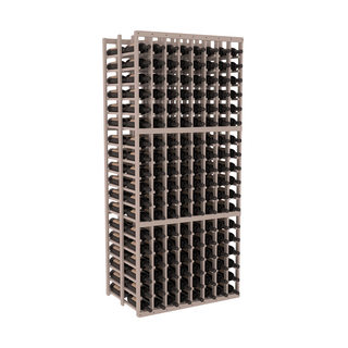 Elementcollection 8 Column Double Deep Wood Wine Rack Greywash Stained