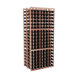 Elementcollection 8 Column Double Deep Wood Wine Rack Unstained
