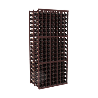 Elementcollection 8 Column Double Deep Wood Wine Rack Walnut Stained
