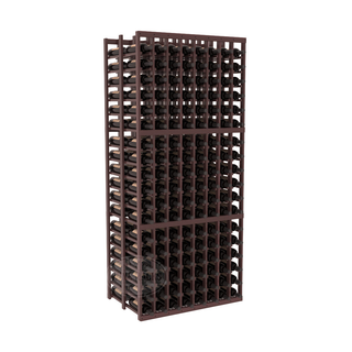 Elementcollection 8 Column Double Deep Wood Wine Rack Walnut Stained