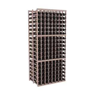 Elementcollection 8 Column Double Deep Wood Wine Rack Greywash Stained