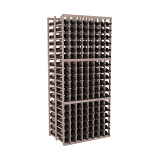 Elementcollection 8 Column Double Deep Wood Wine Rack Greywash Stained
