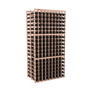 Elementcollection 9 Column Double Deep Wood Wine Rack Unstained