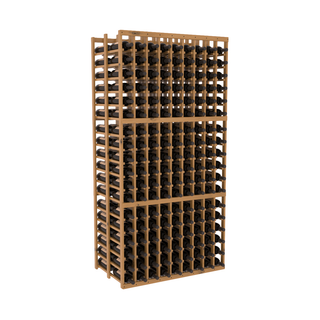 Elementcollection 9 Column Double Deep Wood Wine Rack Oak Stained