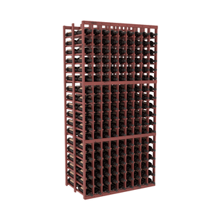 Elementcollection 9 Column Double Deep Wood Wine Rack Cherry Stained
