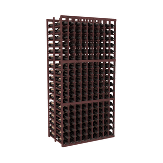 Elementcollection 9 Column Double Deep Wood Wine Rack Walnut Stained